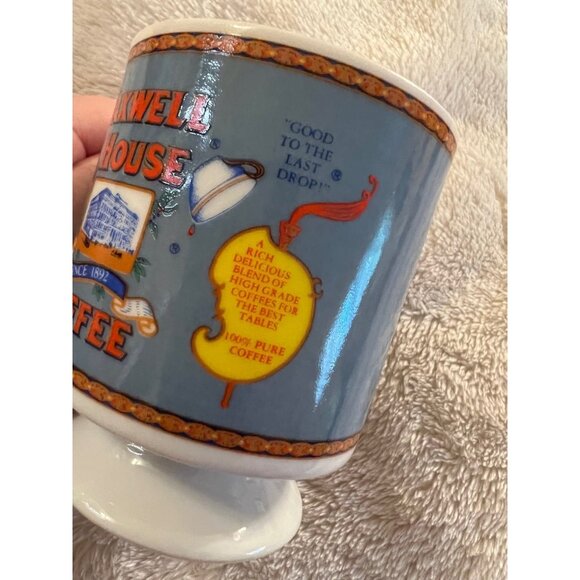 Vintage Maxwell House Pedestal Coffee Mug, Retro Kitchen Cup - Picture 7 of 7